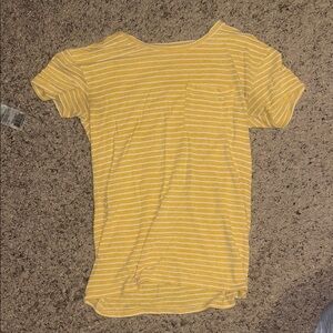 Arizona Jean Company Mustard Striped Tee